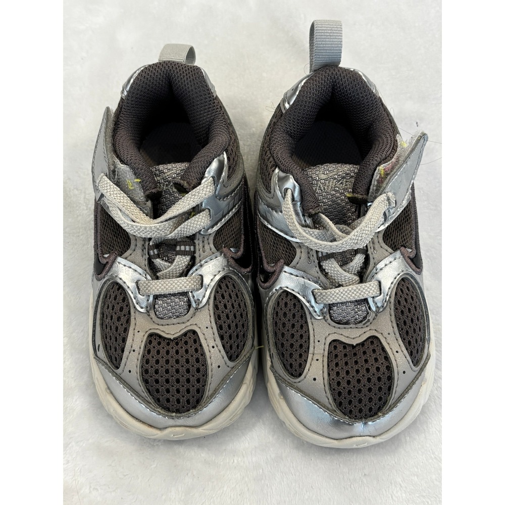 Nike Initiator TD Toddler Metallic Silver Charcoal Sneakers HQ6413-200 Size 8C